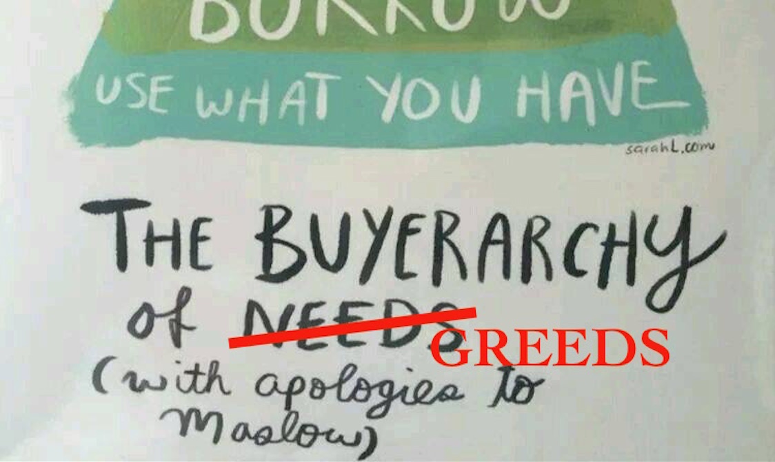 “The Buyearchy of Greeds?” – Why choosing your analogy is important.