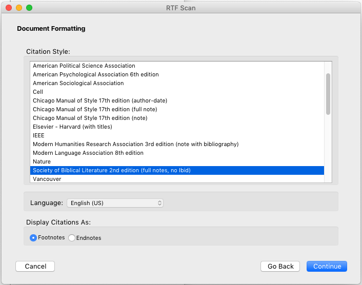 Citations with Scrivener 3 and Zotero – RTF Scan